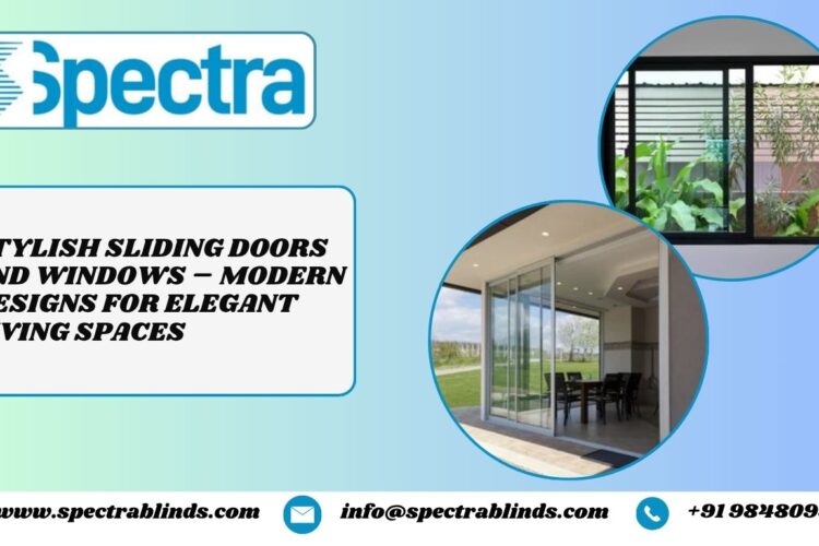 Modern living room with aluminum and glass sliding doors providing natural light and elegant style.