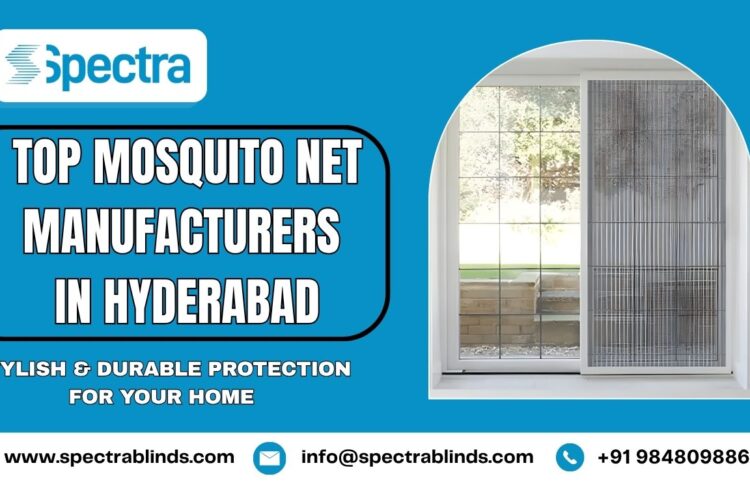 Modern mosquito net doors and windows in a stylish Hyderabad home – Spectra Blinds mosquito net solutions.