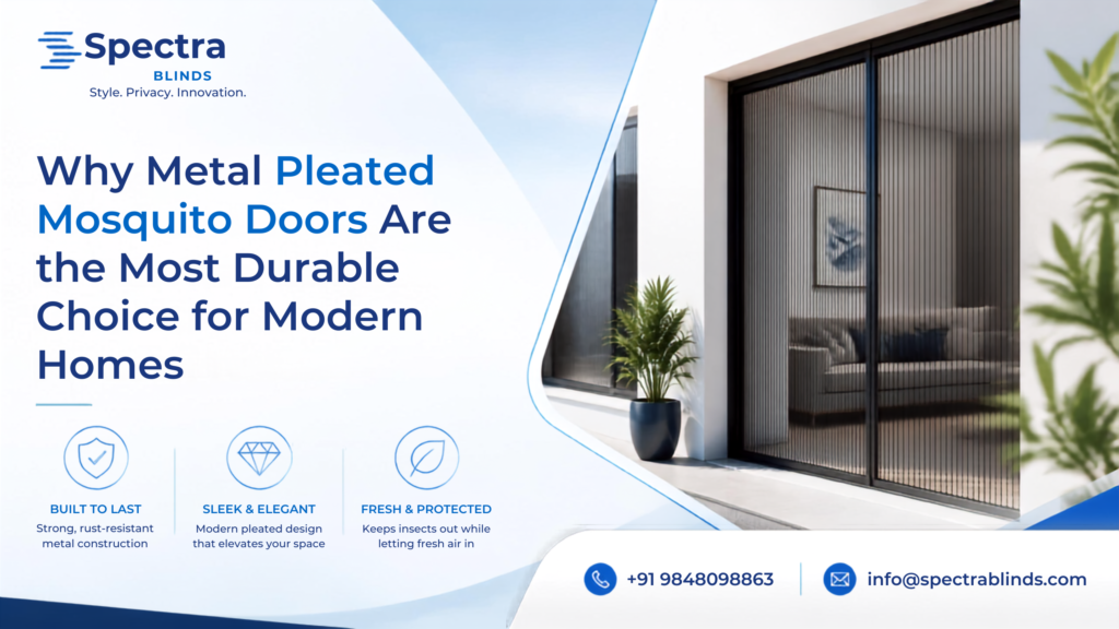 Metal Pleated Mosquito Doors